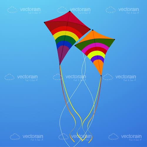 Flying kites